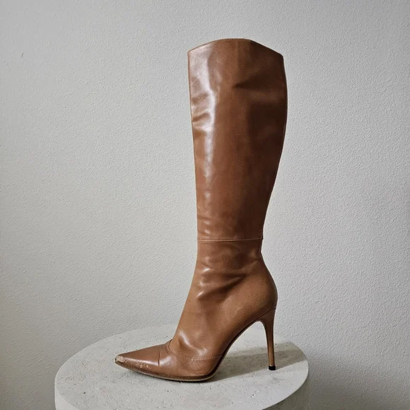 Gucci leather knee high boots - Picture 4 of 16